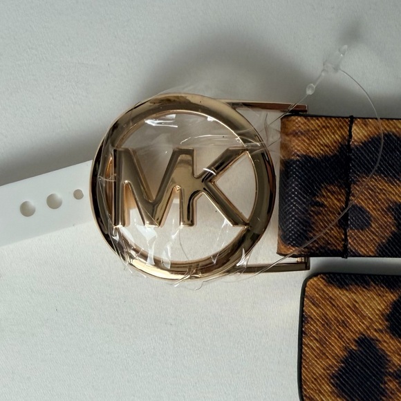 Michael Kors Animal Print Belt with‎ Gold Buckle Size Small main image 2